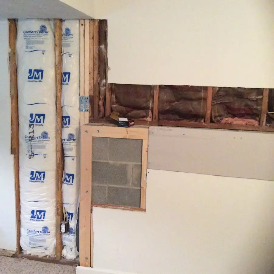 Wall insulation replacement during Structural Drying in Pacific